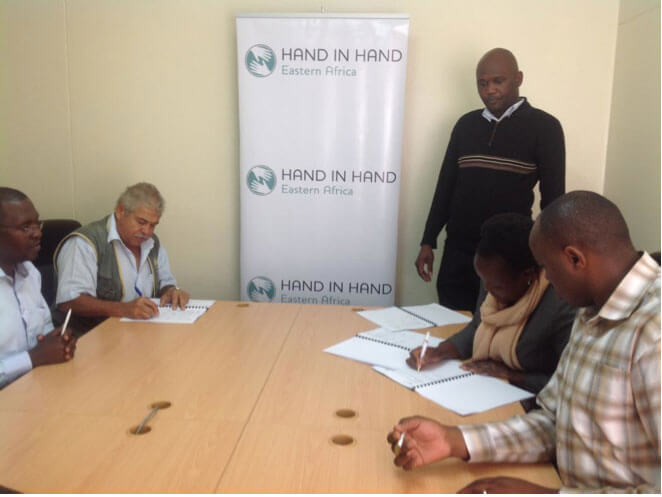 African Bee Keepers Ltd and Hand in Hand signing ceremony